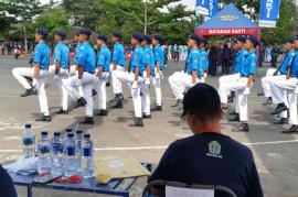 Pelajar Gunungkidul Lomba Berbaris Di Siyono