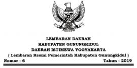 Perda Gunungkidul no 6 tahun 2019 tentang Penetapan Kalurahan